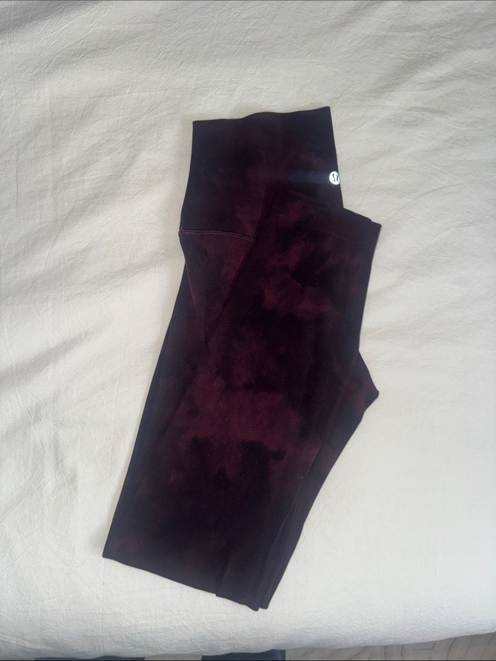 Lululemon red/black tie dye align leggings - size 4 - 25 inch - Picture 1 of 4